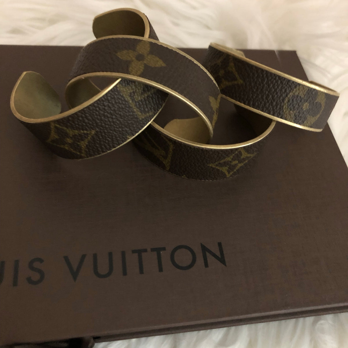 Louis Vuitton Up-Cycled Cuff Bracelet – Baitul Couture Boutique & Designer  Consignment