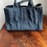 The Albatross Shoulder Bag in Blue Denim Prada