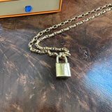 Repurposed LV Padlock Necklace