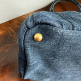 The Albatross Shoulder Bag in Blue Denim Prada