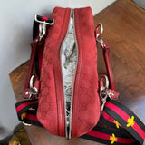 The Full Falcon Crossbody/Handbag - Vintage Gucci in Red Canvas