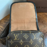 The Peacock Belt Bag - Vintage Louis Vuitton Monogram in Black