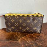 The Junco Wristlet - Vintage Monogram in Sunshine Yellow