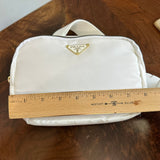 White Nylon Prada Tag Sling/Fanny Bag