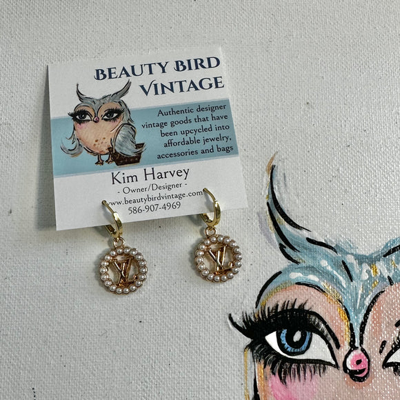 Upcycled LV or Gucci earrings – Anagails