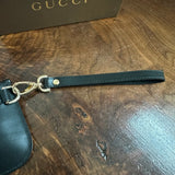 The Junco Wristlet - Vintage Gucci Leather in Black