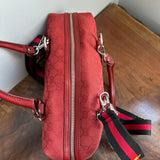 The Full Falcon Crossbody/Handbag - Vintage Gucci in Red Canvas