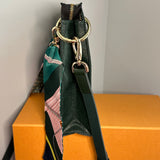 The Swan Crossbody - Vintage LV Taiga Leather in Dark Green