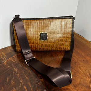 The Swan Crossbody - Vintage Fendi in Brown