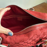 The Full Falcon Crossbody/Handbag - Vintage Gucci in Red Canvas