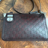 The Junco - Vintage Gucci Guccissima Crossbody Bag in Brown