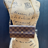 The Junco Wallet on Chain - Vintage LV in Damier Ebene