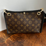 The Swan Crossbody - Vintage Monogram in Black