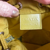 The Junco Pouch - Vintage Prada in Chartreuse