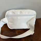 White Nylon Prada Tag Sling/Fanny Bag