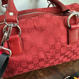 The Full Falcon Crossbody/Handbag - Vintage Gucci in Red Canvas