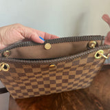 The Swan Crossbody - Vintage Damier in Brown