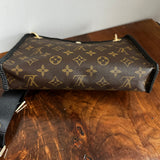 The Swan Crossbody - Vintage Monogram in Black