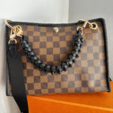 The Swan Crossbody - Vintage Damier in Black