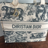 The Tote Bag - Canvas Dior in Cream/Graphite