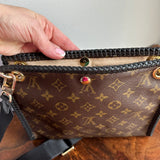 The Swan Crossbody - Vintage LV Monogram in Black