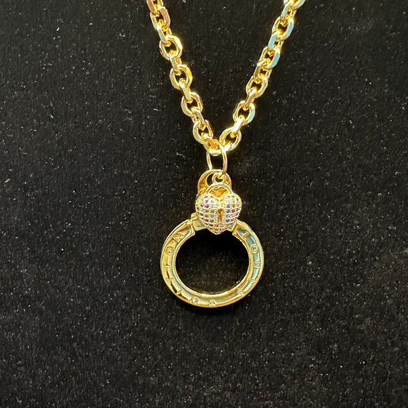 Upcycled LV Necklace