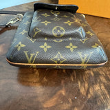 The Junco Crossbody - Vintage Monogram  LV in Dark Brown