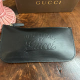 The Junco Wristlet - Vintage Gucci Leather in Black