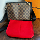 The Swan Crossbody - Vintage Damier in Black