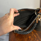 The Swan Crossbody - Vintage Monogram in Black