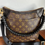 The Peacock Crossbody Handbag - Vintage LV in Black Monogram