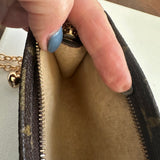 The Junco - Upcycled LV Monogram Wristlet