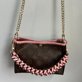 The Cygnet Crossbody Handbag - Vintage LV Monogram in Blush Pink