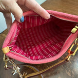 The Junco Crossbody - Vintage LV Canvas in Pink