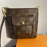 The Junco Crossbody - Vintage LV Monogram in Black