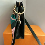 The Swan Crossbody - Vintage LV Taiga Leather in Dark Green