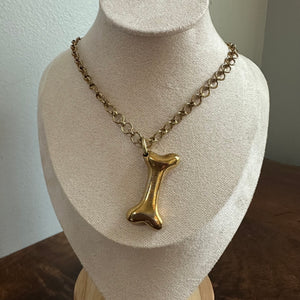 Repurposed LV Doggy Bone, House, or Bowl Charm Necklace