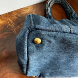 The Albatross Shoulder Bag in Blue Denim Prada