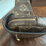 The Peacock Belt Bag - Vintage Louis Vuitton Monogram in Black