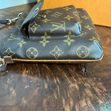 The Junco Crossbody - Vintage Monogram  LV in Dark Brown