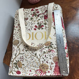 The Dior Tote Bag - Printed Canvas Deep Red/Gold