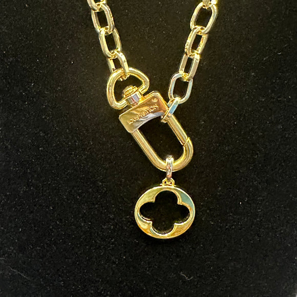 Upcycled LV Necklace