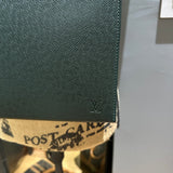 The Swan Crossbody - Vintage LV Taiga Leather in Dark Green