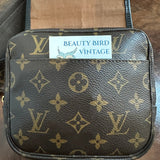 The Peacock Belt Bag - Vintage Louis Vuitton Monogram in Black