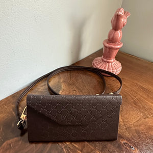 The Weebill Crossbody - Vintage Gucci in Brown (Larger Version) w/Magnetic Snap