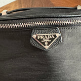 Black Nylon (Black) Prada Tag Sling/Fanny Bag