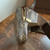 The Peacock Belt Bag - Vintage Louis Vuitton Monogram in Black