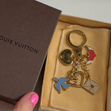 Repurposed LV Heart Charm w/Key Necklace