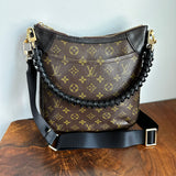 The Peacock Crossbody Handbag - Vintage LV in Black Monogram