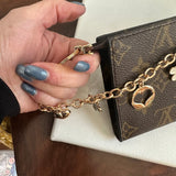 The Junco - Upcycled LV Monogram Wristlet